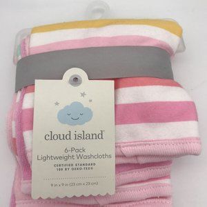 Cloud Island 6-Pack Lightweight Washcloths